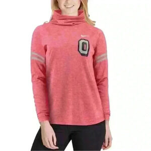 Women's Nike Ohio State Buckeyes Cowl Neck Long Sleeve Pullover Sweatshirt  M